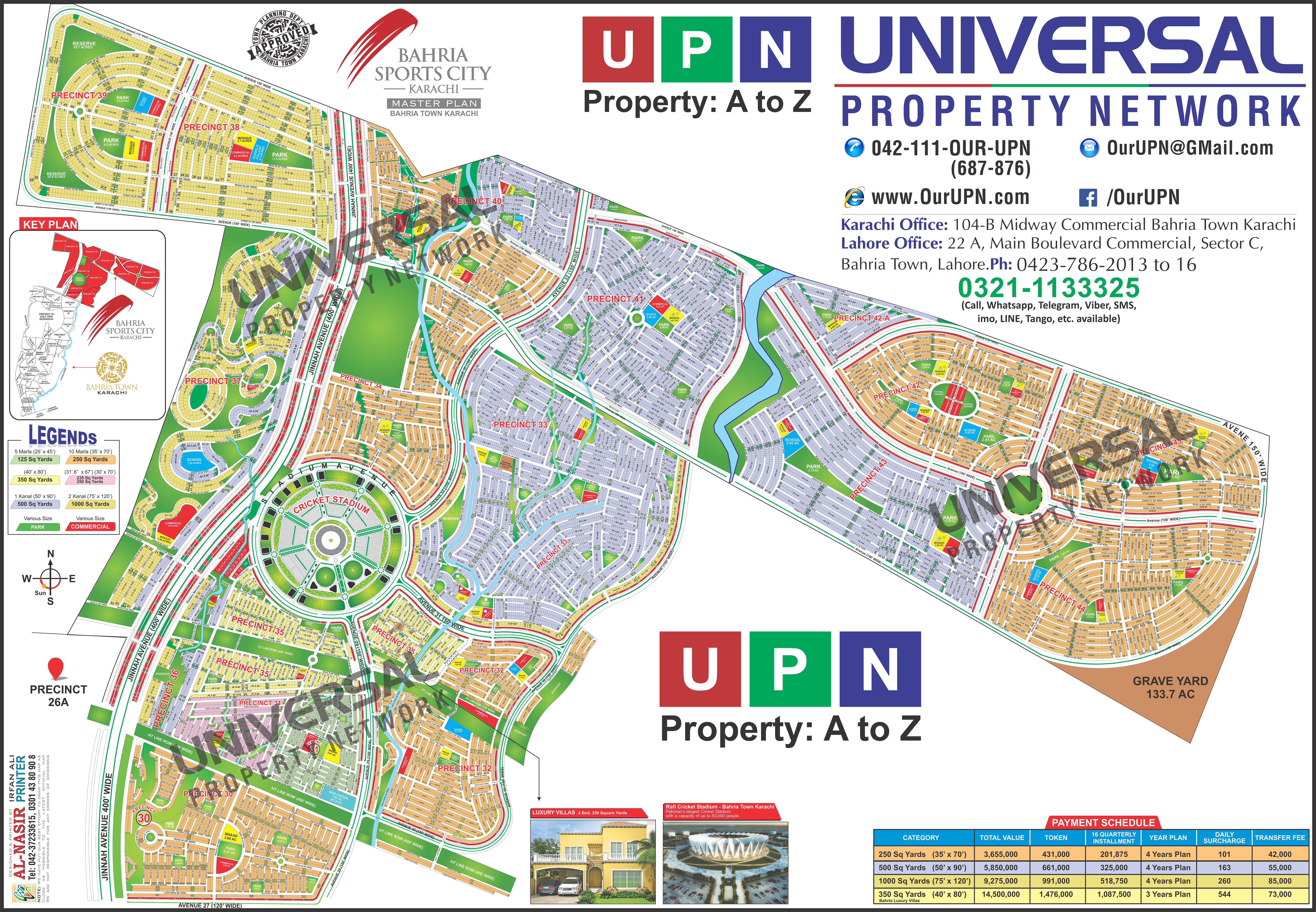 Bahria Sports City Map - UPN
