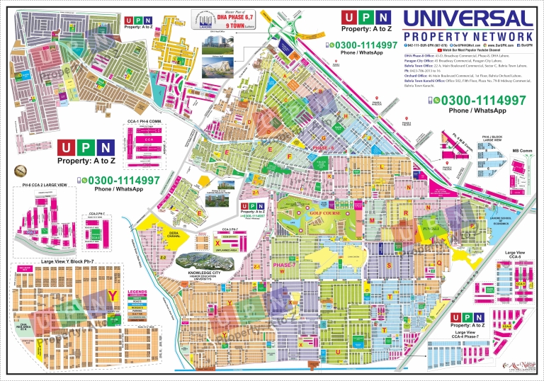 DHA Phase 6 Lahore Map Location - UPN